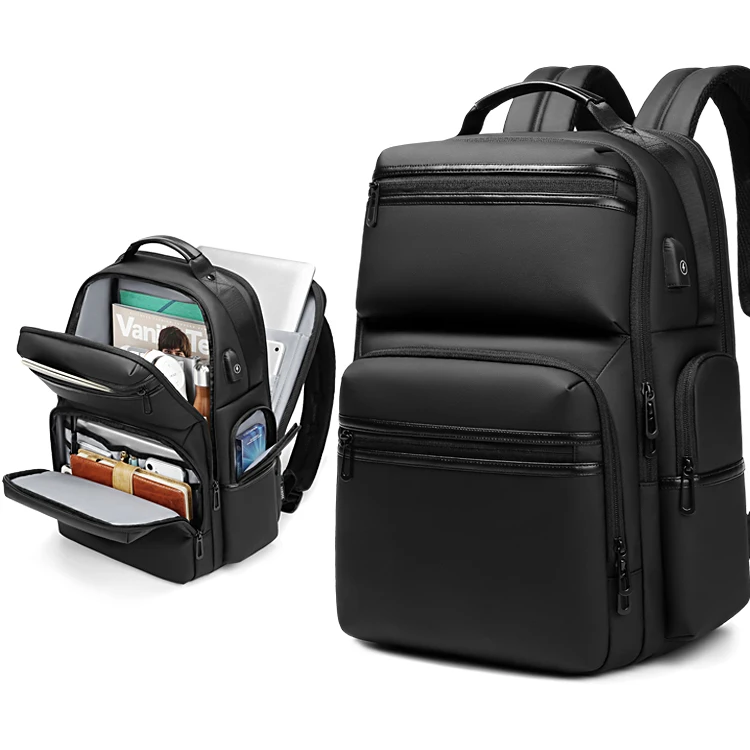 

plain black backpack for men travel carry on everyday backpack men bolsa mochila