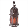 Brown Coated Solid Glass Candle Lantern