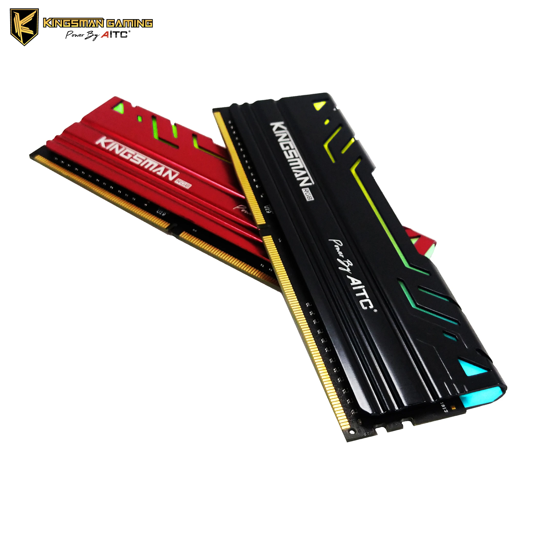 

Overclock Gaming memory DDR4 3200MHz 8GBX2 Dual Channel ram, Red+black