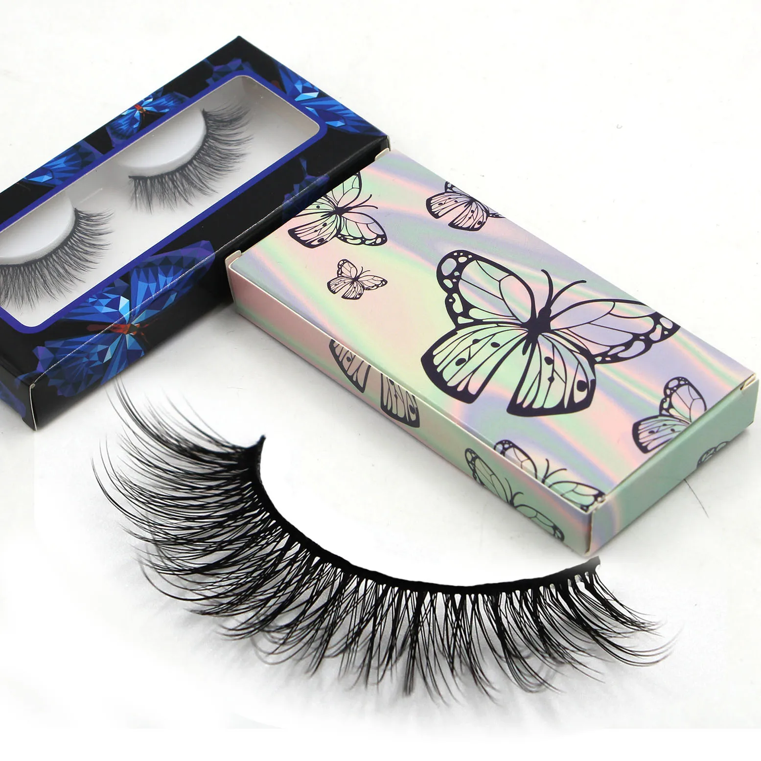 

RTS Butterfly Eyelash Packaging Box Case Butterfly Lash Packaging Box Case 3D Faux Mink Eyelashes