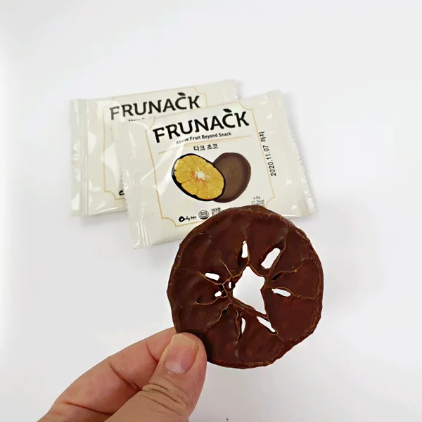 
[Korean food] Fruit snack Tangerine white chocolate snack Dark chocolate snack 4.8gx80ea 