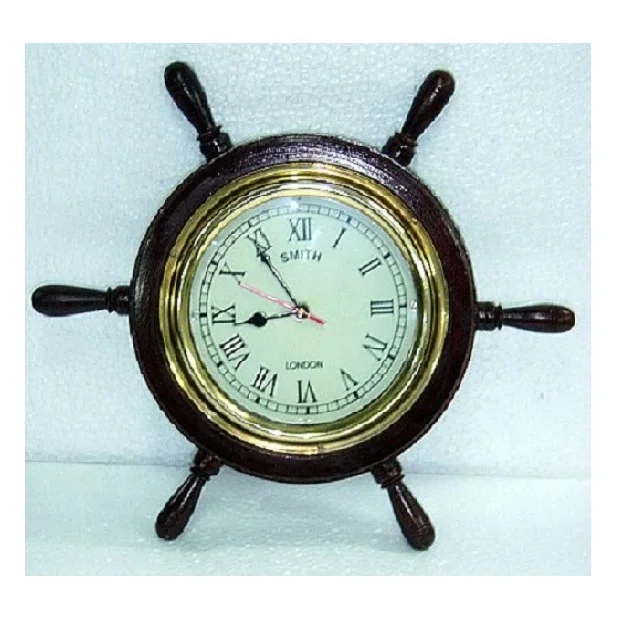 Морской корабль колесо настенные часы