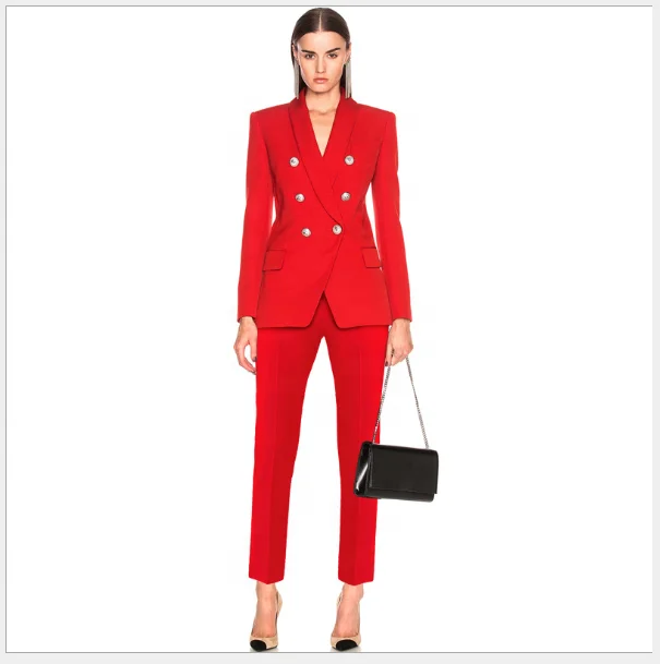 

2021 Fashion Women Clothing Suit Two Piece Blazer Set Women's Blazer And Pants
