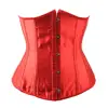Lover-Beauty Wholesale Waist Pink Faux Underbust Tight Pattern Leather Corsets (Red)