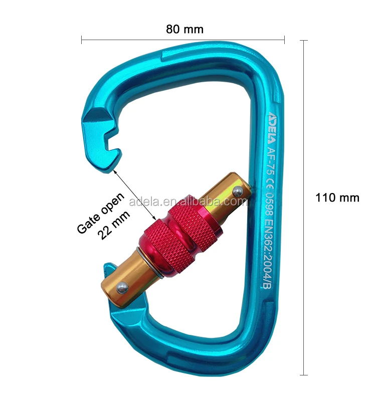 Taiwan ADELA rock climbing carabiner with CE