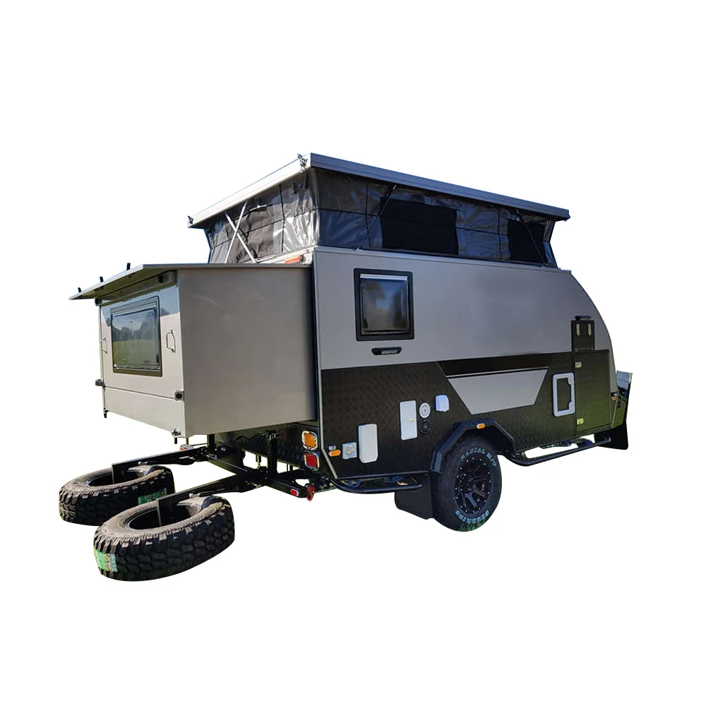 

Fold down Pop out Camper Trailer with Tent or pop up camper