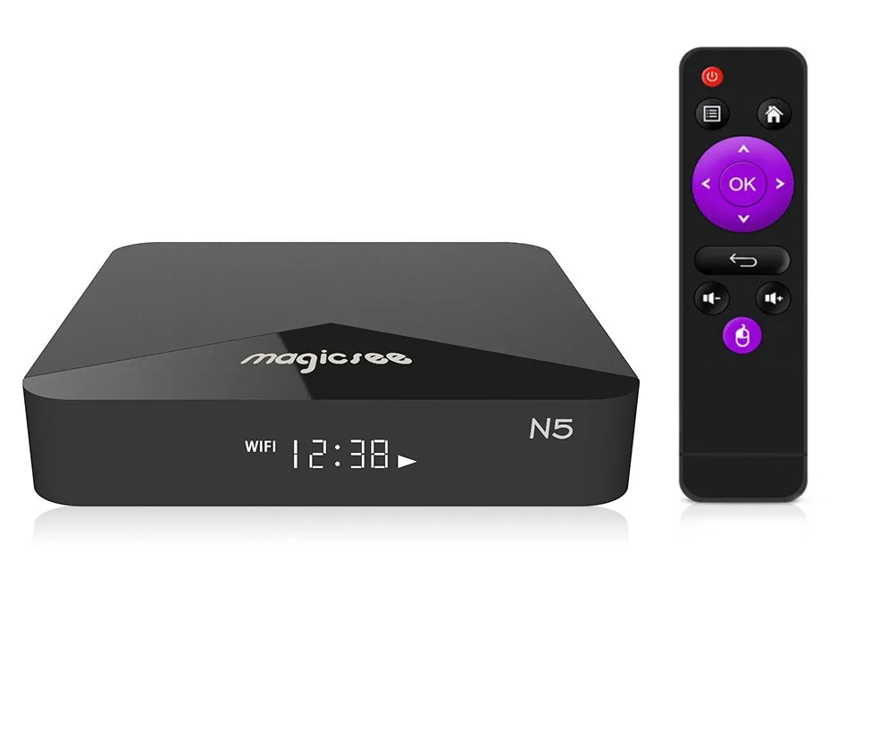 

Cheapest price android TV box Magicsee N5 Amlogic S905X Android 9.0 Smart TV Box 2/16GB Set Top Box IPTV