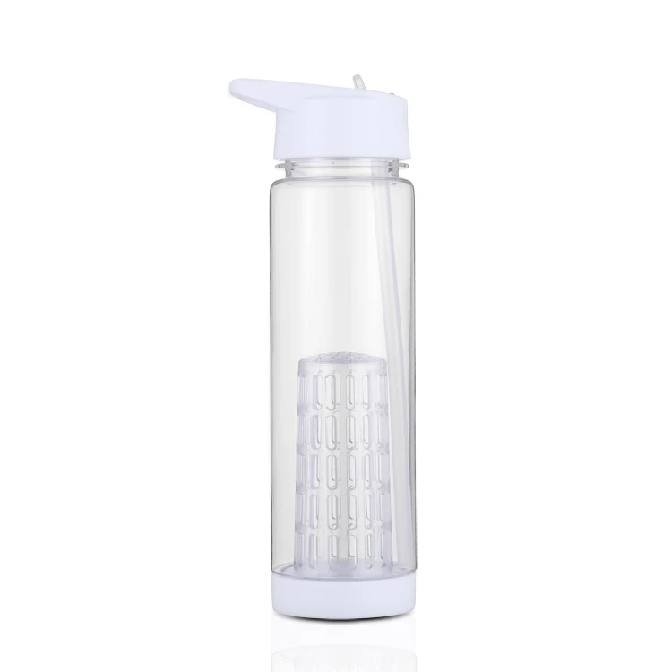 

Ready to ship 750ml tritan fruit infuser white water bottle for juice high quality