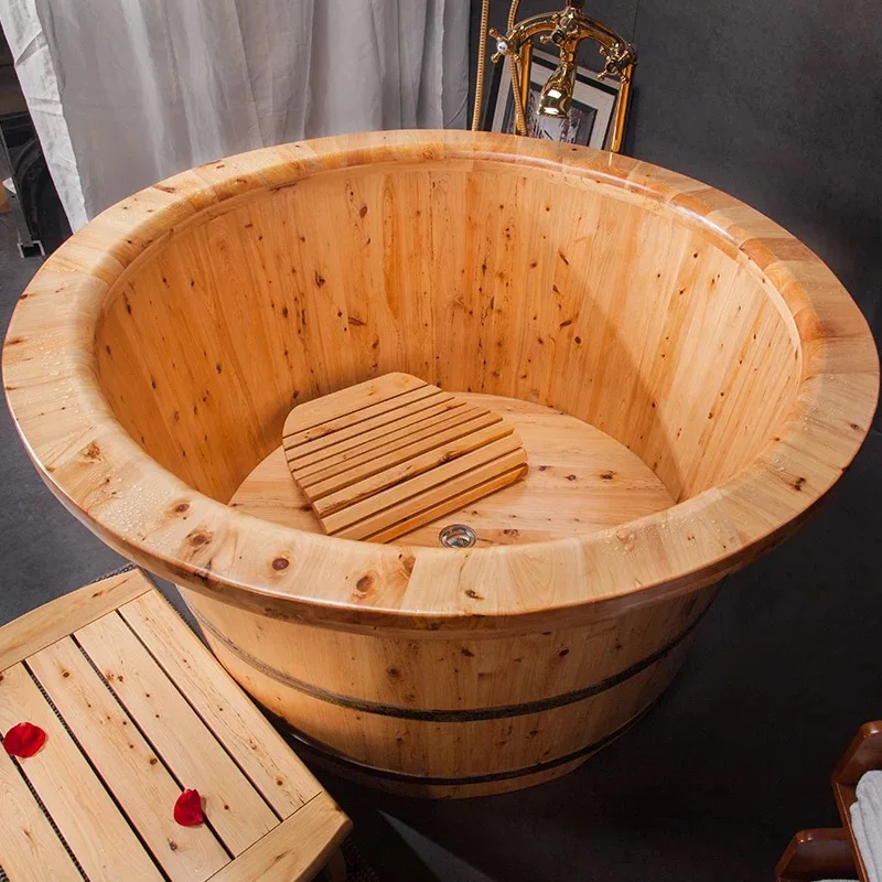 

Drop shipping support wooden home sauna for 2 persons soaking tub, Customized