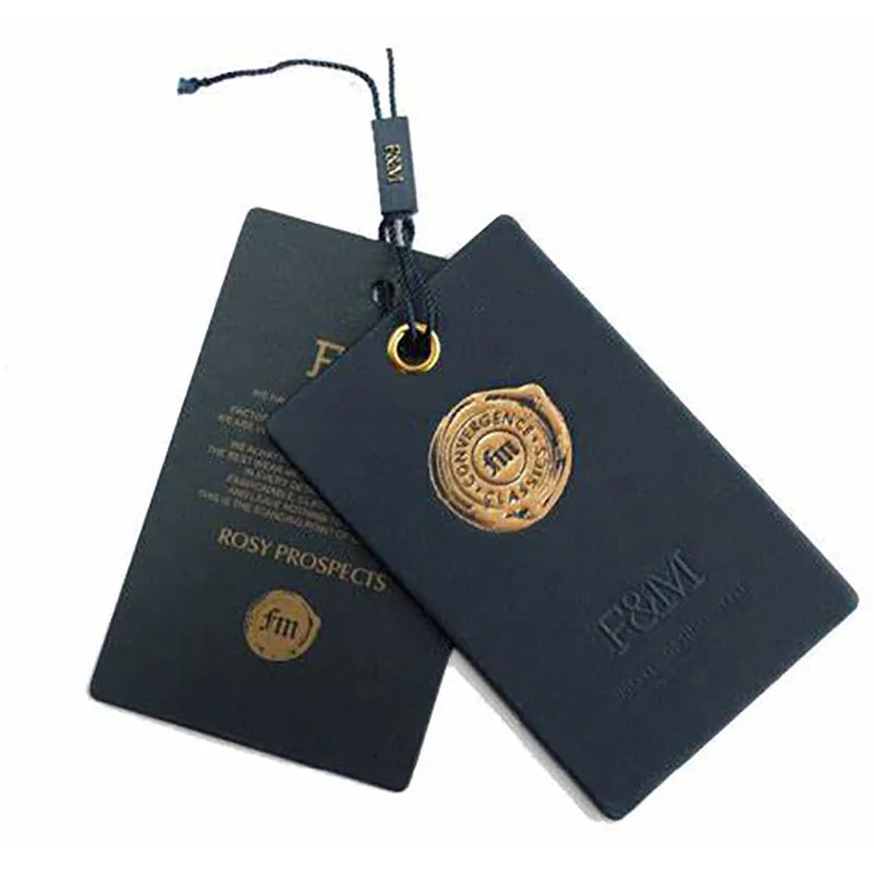 
Custom Printed Cloth paper Hang Tag 