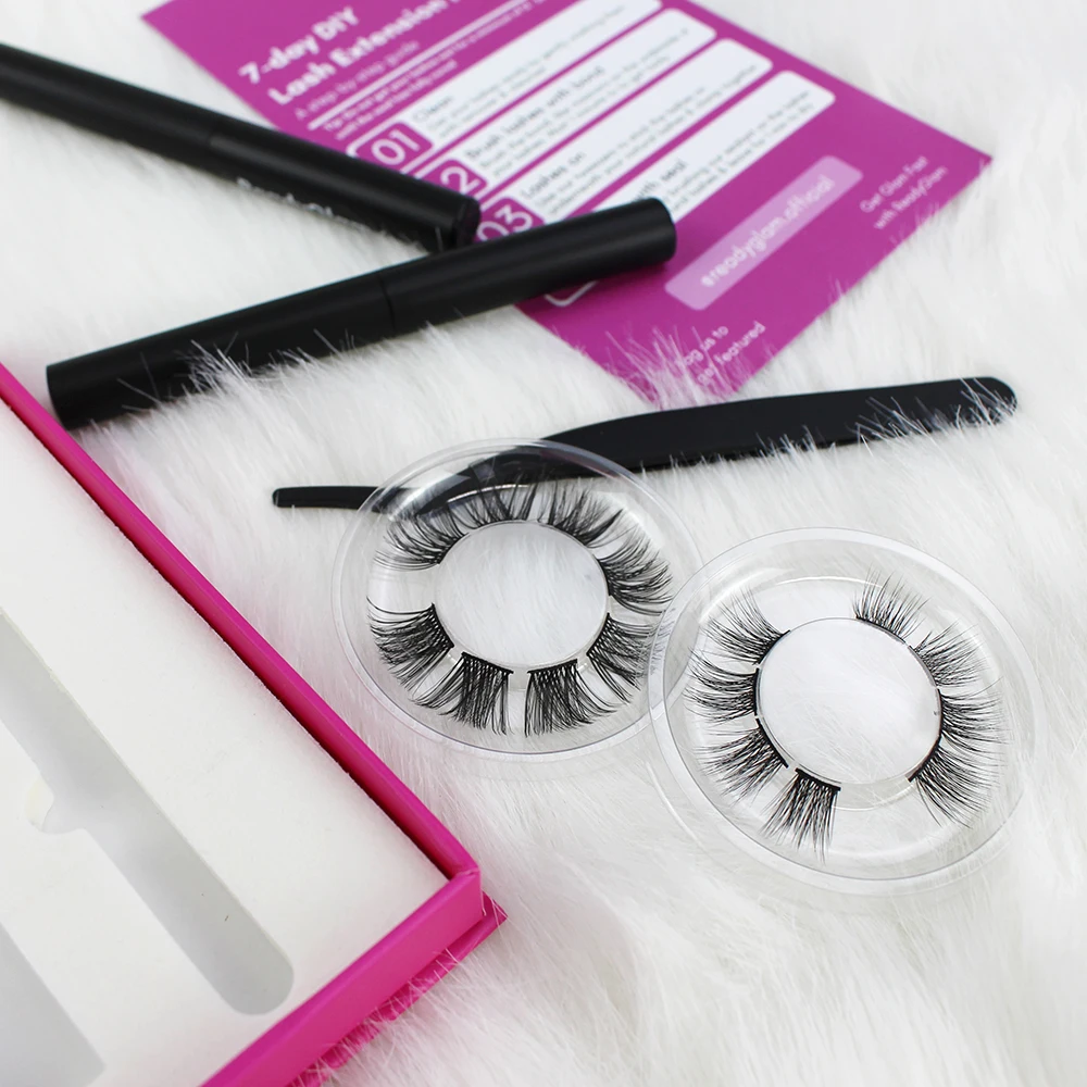 

Makeup Free Samples Pre Cut Eyelash DIY Bonder Segmented Lashes Kit