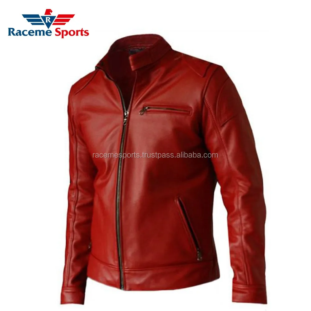Most Popular Quality Custom Men Leather Jacket Pakistan Made Top