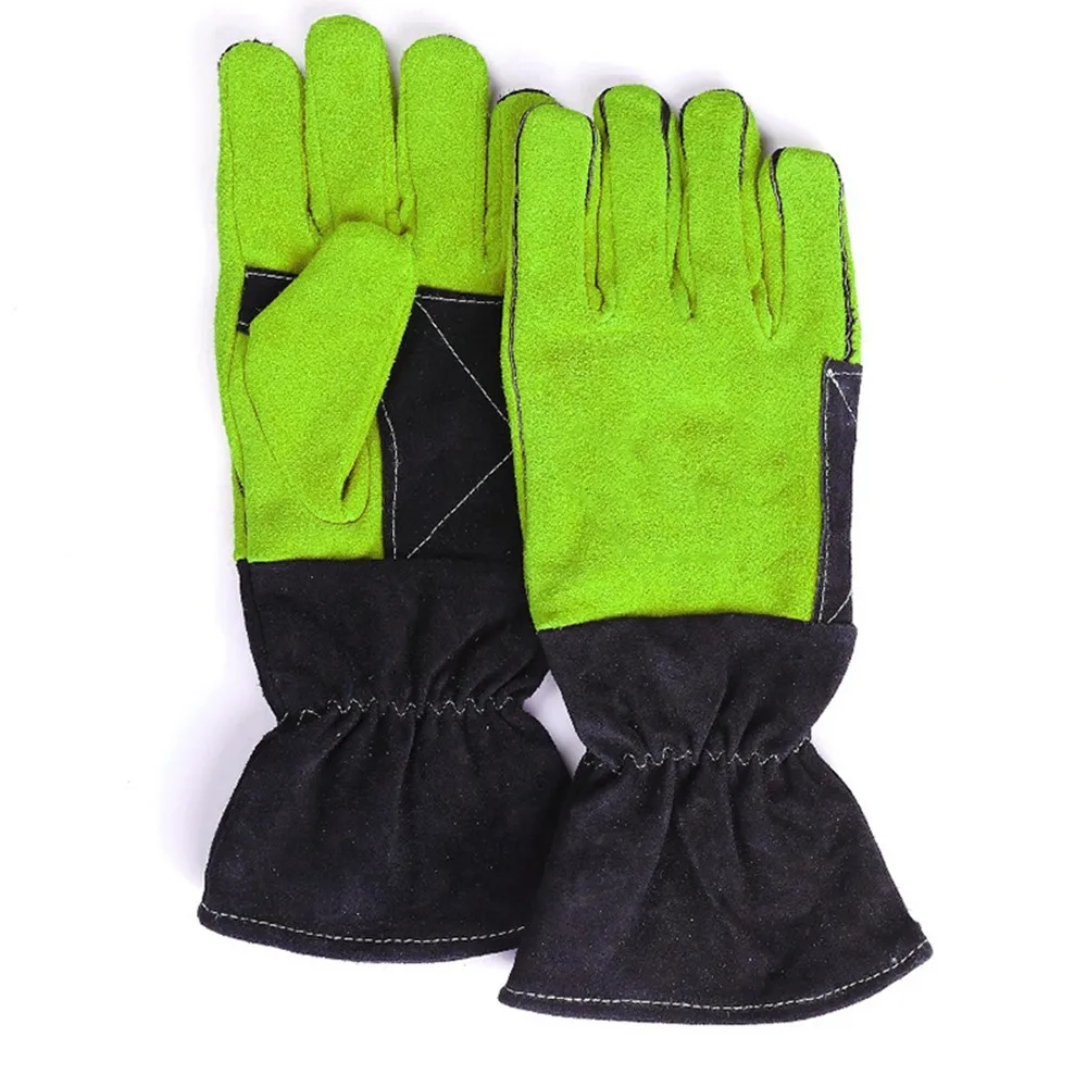 Fire Hand Safety Welding Gloves Extreme Heat Resistant Cow Split