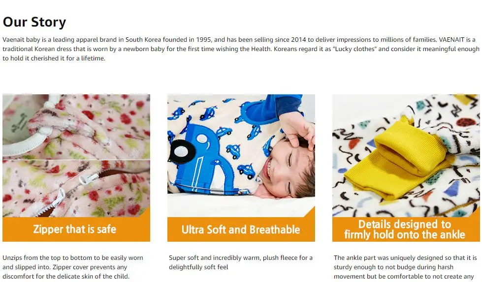 vaenait baby sleep sack