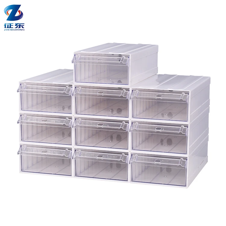 

Manufacturer Mini Clear Desktop Plastic Craft Storage Drawer Storage Box Organizer Stackable Cabinet, Black.white. blue. yellow. pink