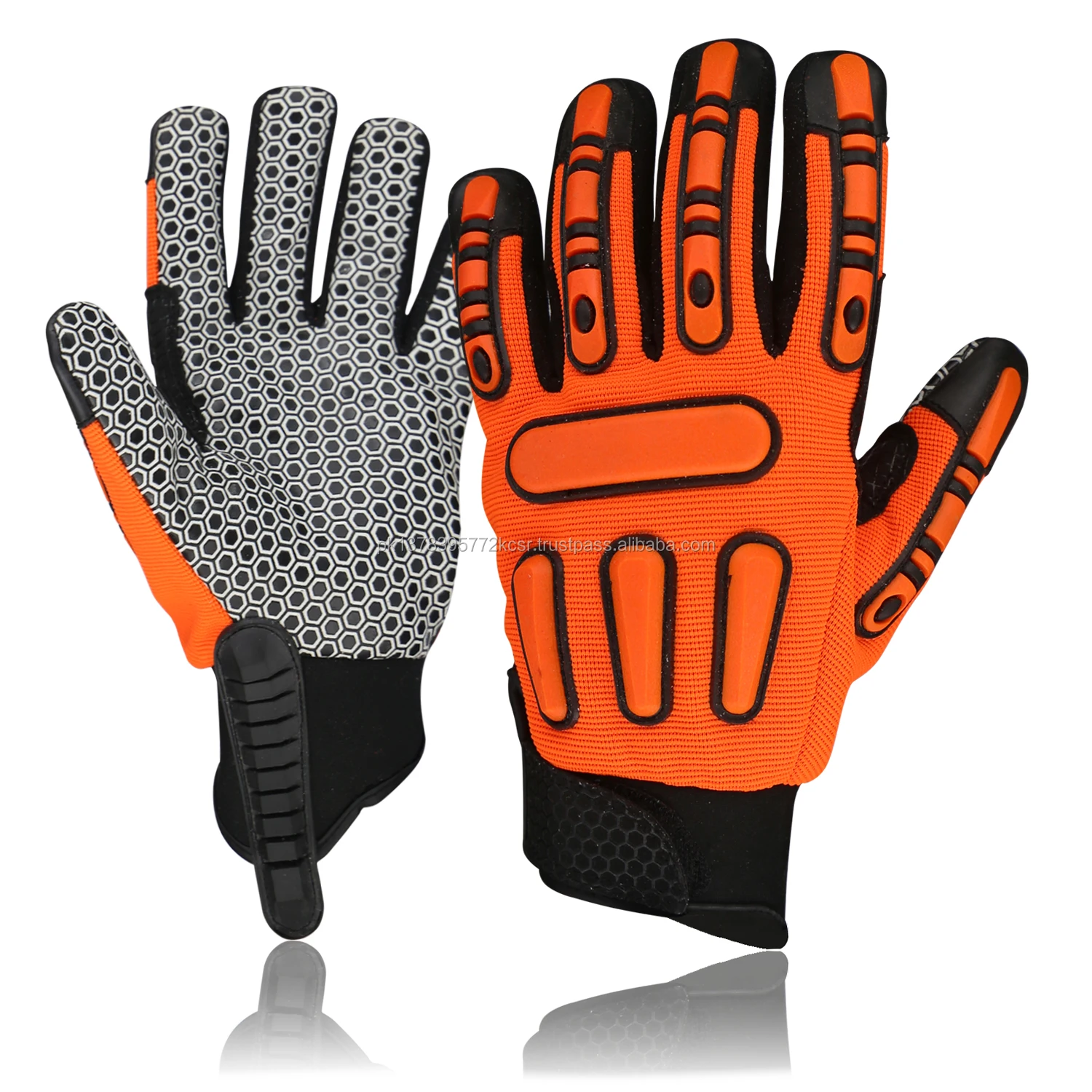 Premium Quality Tpr Rubber Impact Protective Gloves Heavy Duty Working