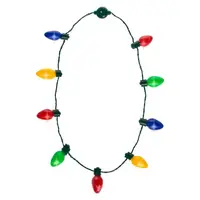 

Gloworks Flashing LED Light Up Christmas String Bulb Necklace For Party