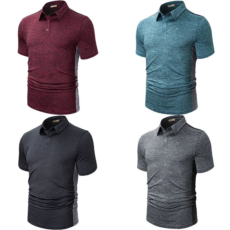 

Color block design casual fit short sleeve OEM custom logo golf polo t shirt, Customzied color