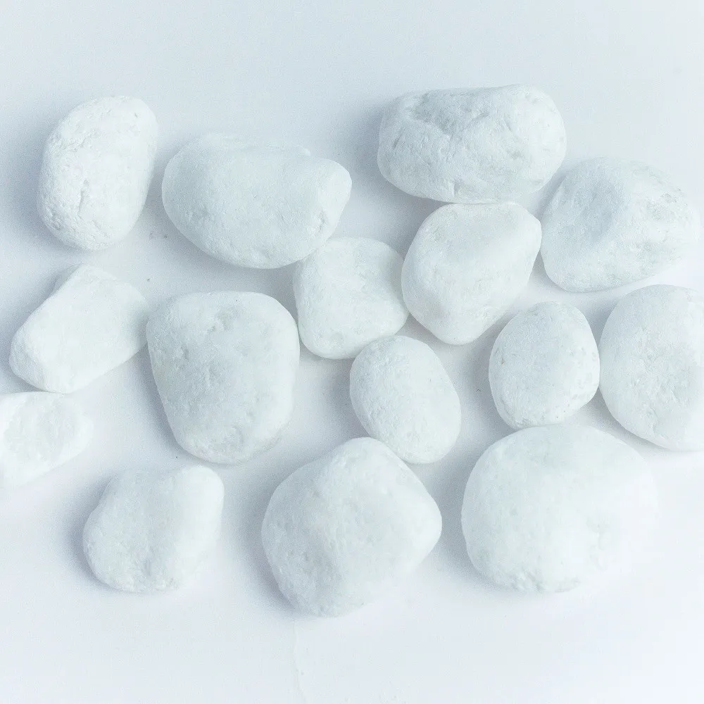 Wholesale White Pebble Stone Polished Crushed Gravel Stone Polished Pebble Stone From Vietnam