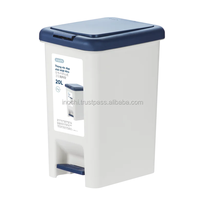 Wholesale Kitchen Inochi 20l Smart Trash Bin Plastic Ag+ Blue And White