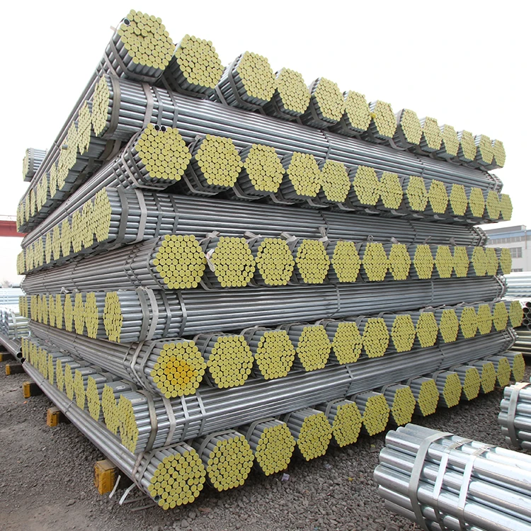 JISG3444 BS1387 1/4'' Galvanized Steel Round Pipe ST42 ST52