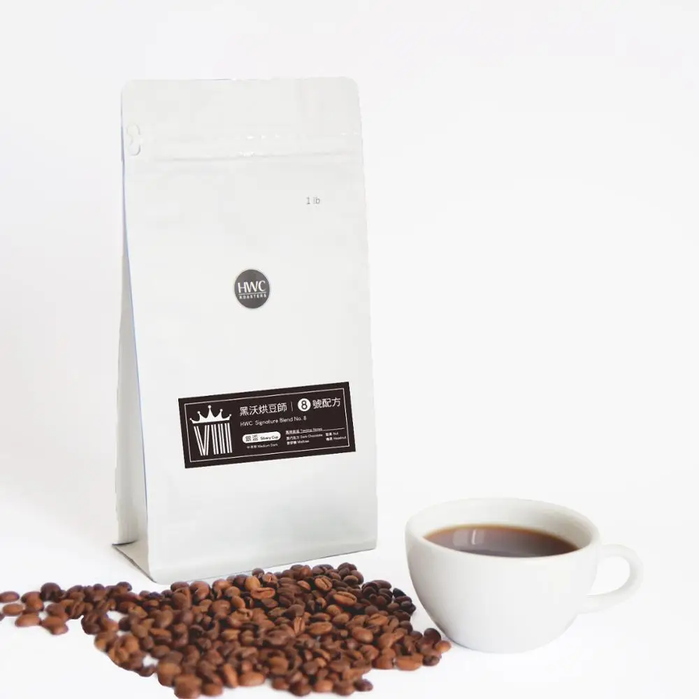 
HWC Signature Blend No. 8 Silvery Cup Roasted Coffee Beans Wholesale 