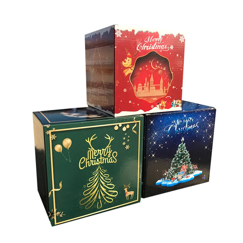 2020 Popular Luxury Christmas Gift Boxes For Cookies Decorative