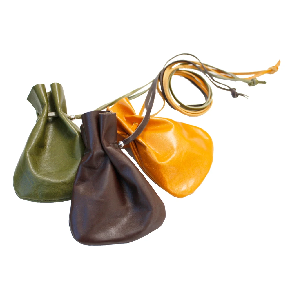 
[ TOCHIGI LEATHER ] Kinchaku Pouch - Made in Japan 