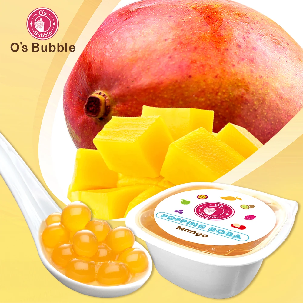 Best Seller Popping Boba Fruit Juice Shipping Included Sample 10 Cups In Popping Balls