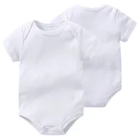 

Plain 100% cotton Sleeveless Infant Body Suit White Cheap Baby Bubble Romper