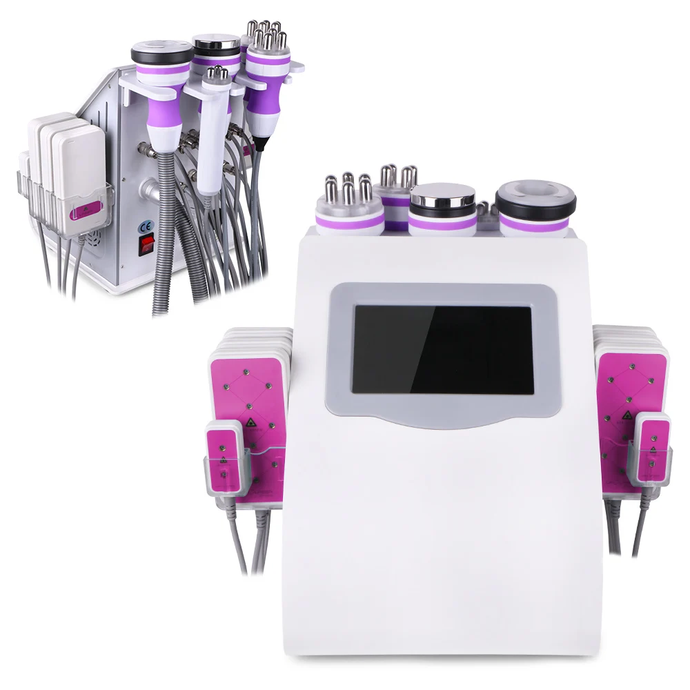 

6-1 UNOISETION 40K CAVITATION 2.0 Vacuum RF Body Slimming Fat Reduction Beauty Machine Spa Use