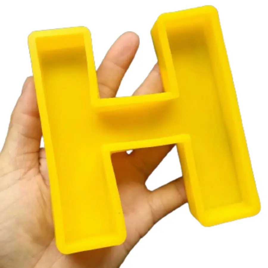 

Jumbo Large alphabet letter silicone resin molds For Advertising luminous HOME LOGO words H O M E Mould