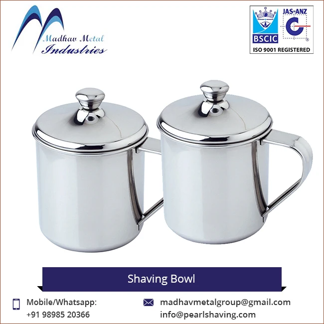 Standard Quality Stainless Steel Shaving Bowl Buy Shaving Bowl With
