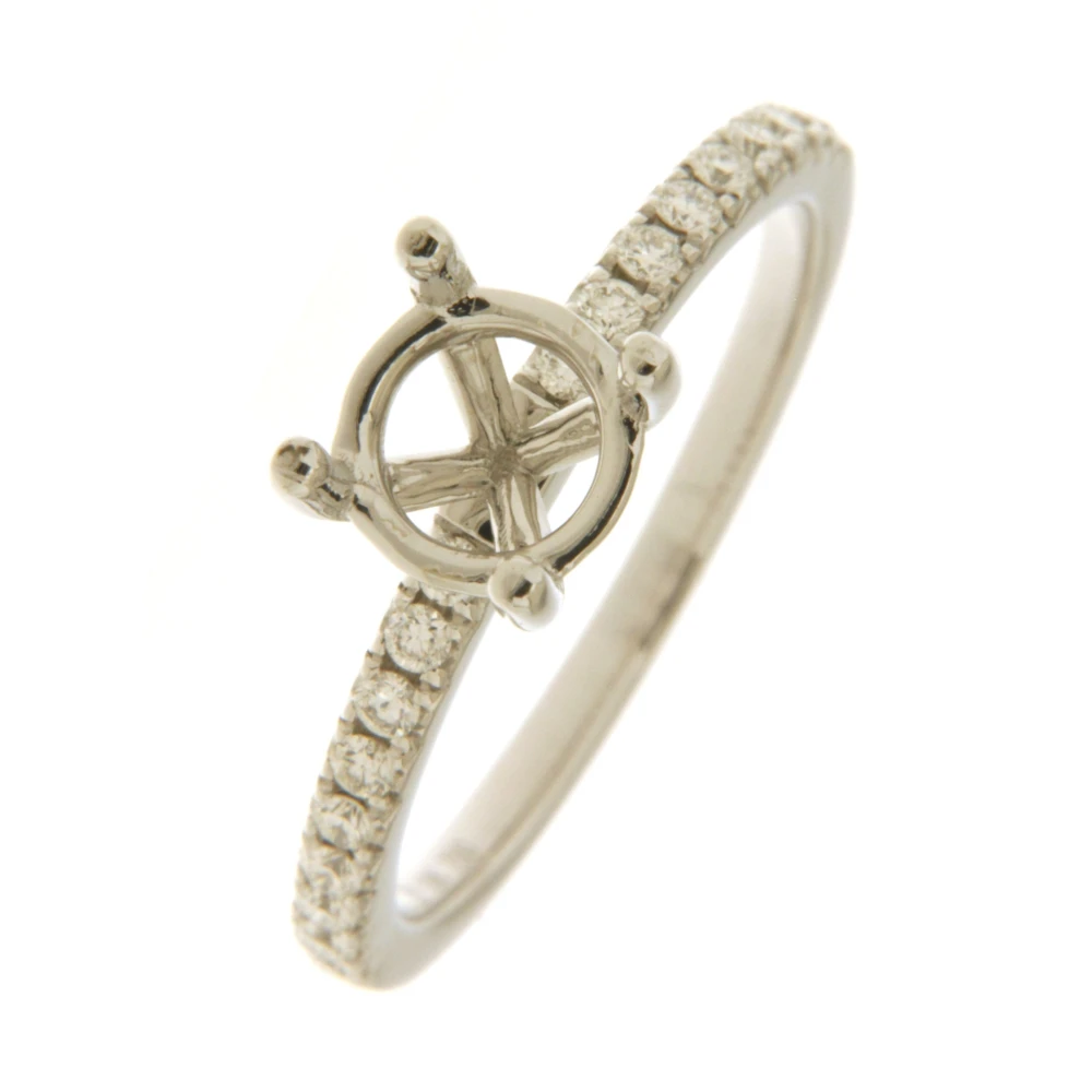 

Wholesale Natural Diamond 18k White Gold Fashion Jewelry Rings Women