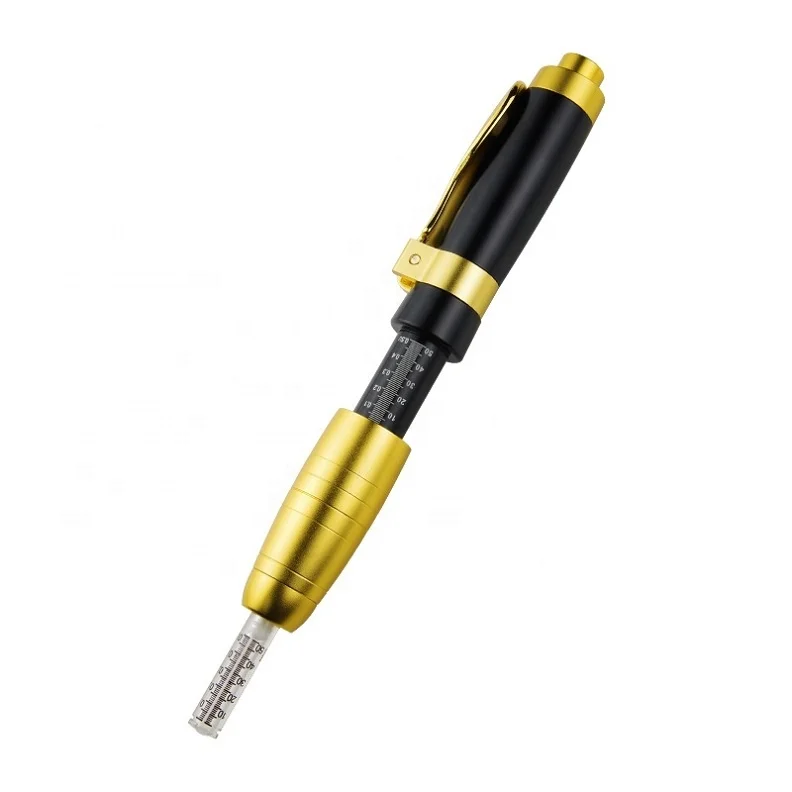 

No-needle Painless Hyaluronic Acid Filler Injection Pen, Black and gold