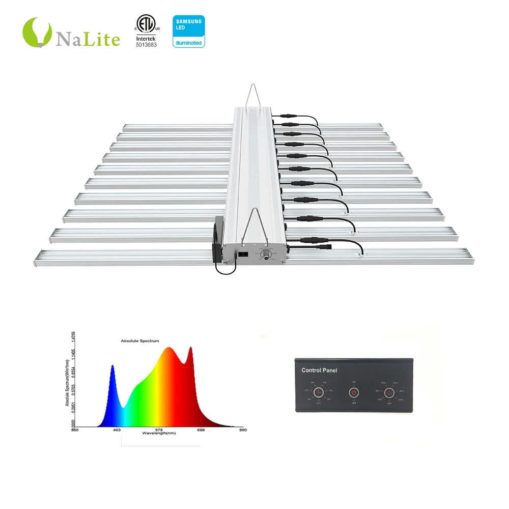 6400K 6500K 660Nm Folding High End 600W Led 1000 Watts Grow Light Hydroponic For Indoor Plants