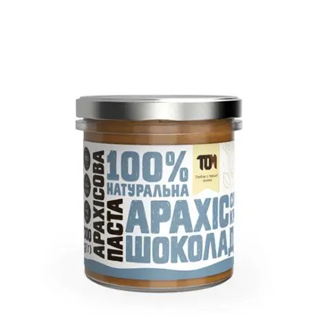 
300ml Natural Jars Paste CRUNCHY DARK CHOCOLATE PEANUT BUTTER 