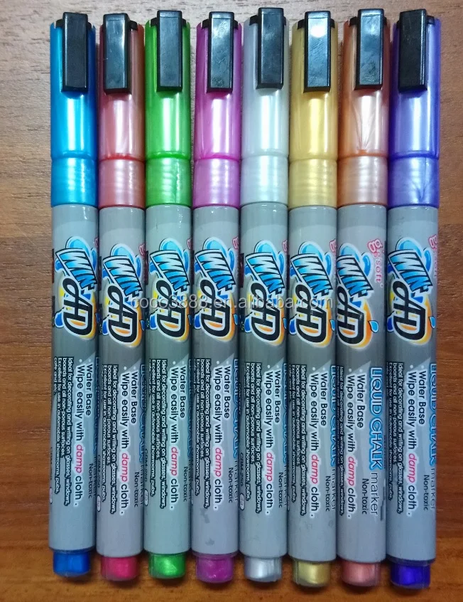 

Metallic ink Erasable High quality Liquid Chalk Marker
