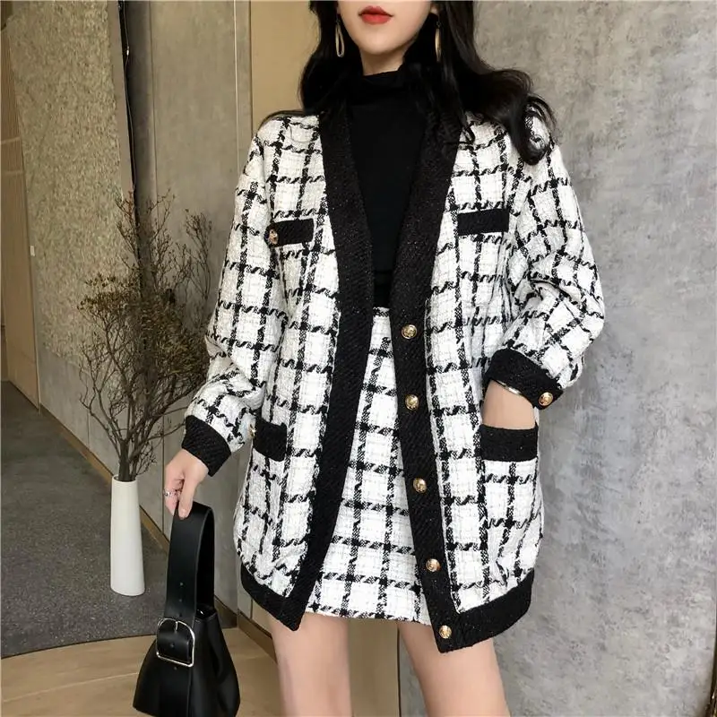 

2021 Fashion 2 Piece Set Women Long Sleeve Ladies Vintage Clothing Sets