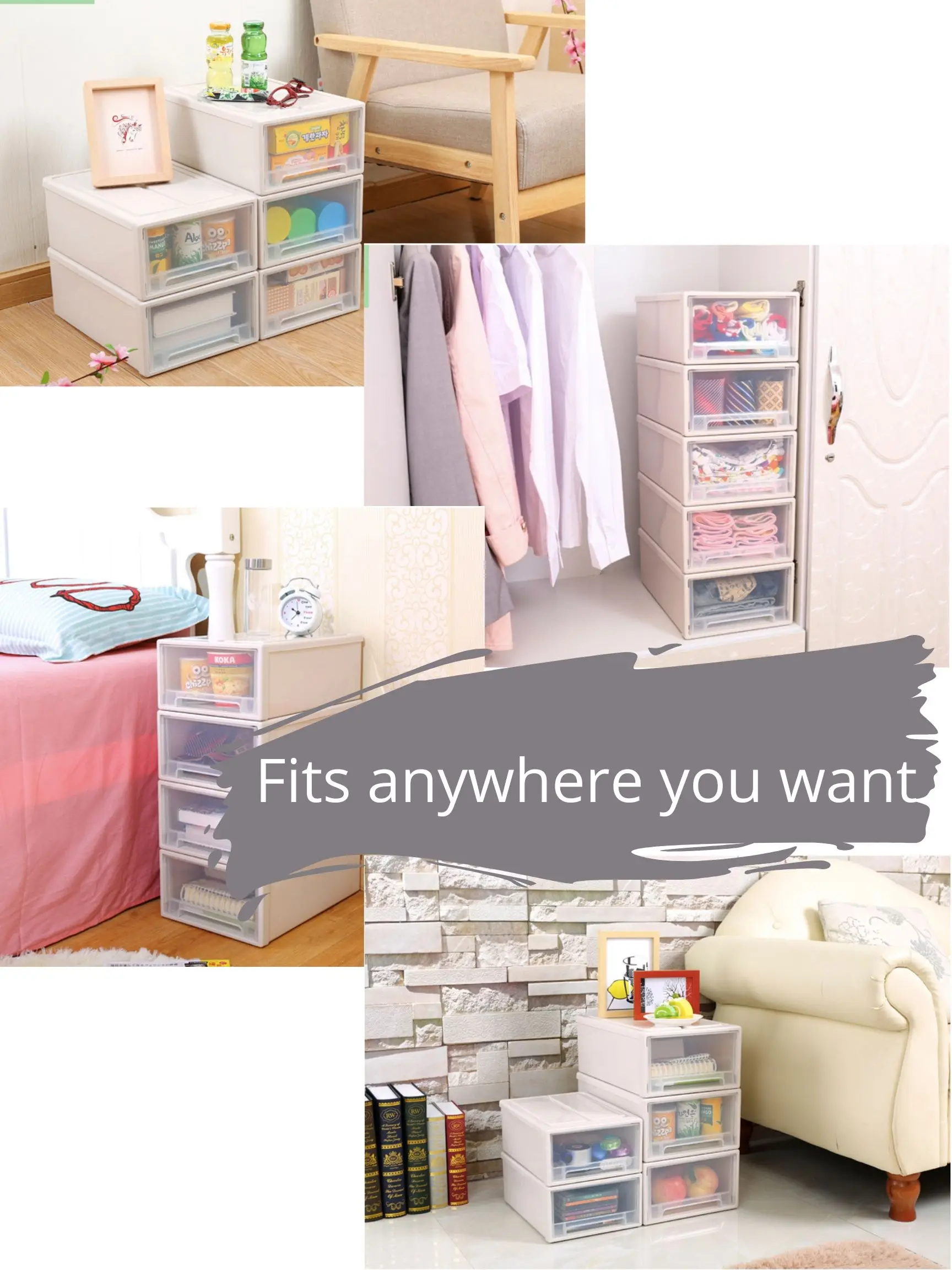 clear shoe box drawers on Multi Functional Clear Plastic Storage Bin Shoes Box Closet Storage Drawer Stackable Organizer Buy Easy Assemble Pp Container Snack Storage S M L Transparent Stylish Multi Purpose Wardrobe Mate Pull Out Drawers Locker Light Case Living Room