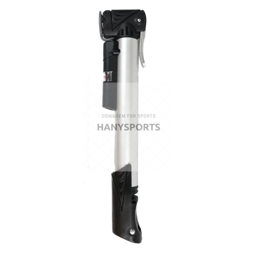 
Mini hand bicycle air pump with pressure gauge Aluminum tube 