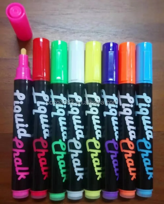 

High quality 5.0 mm Bullet tip Neon color Glass Chalk Marker