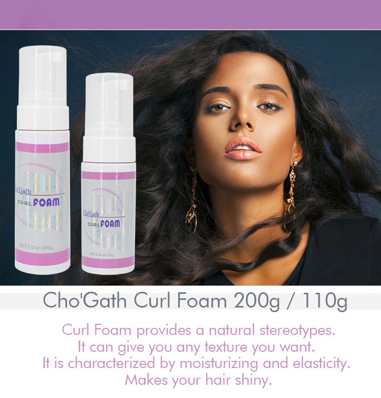 Free Sample Hair Mousse Styling Foam Curling Natural With Private Label