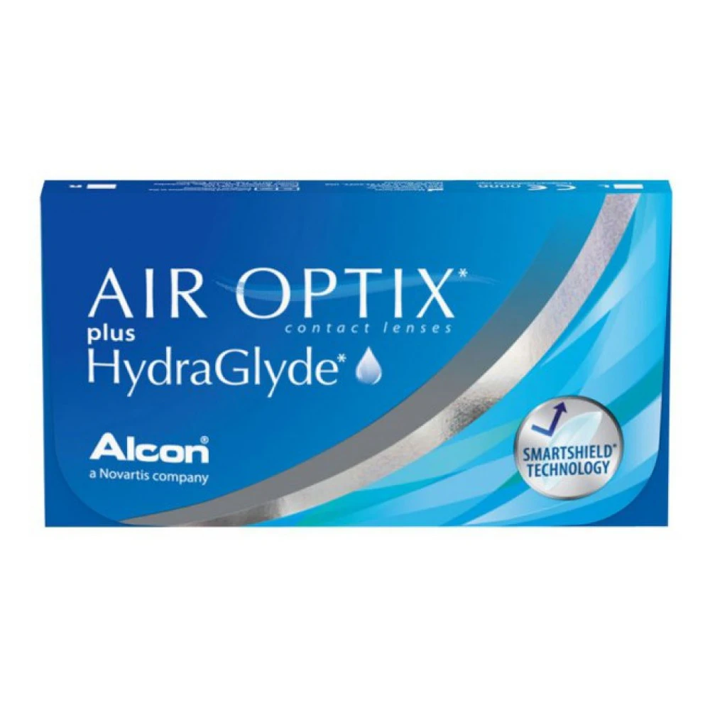 

AirOptix plus HydraGlyde 6pcs Alcon extended wear monthly disposable Soft contact lenses