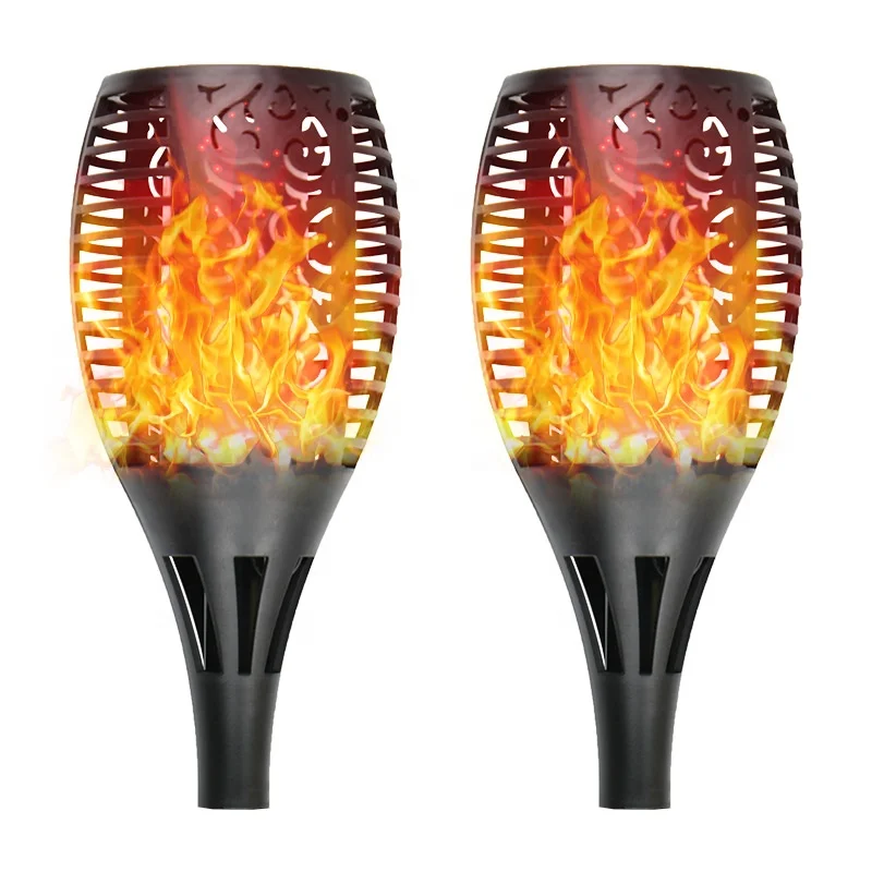 Solar garden flickering flame torch outdoor dancing flame torch 19.5 inch