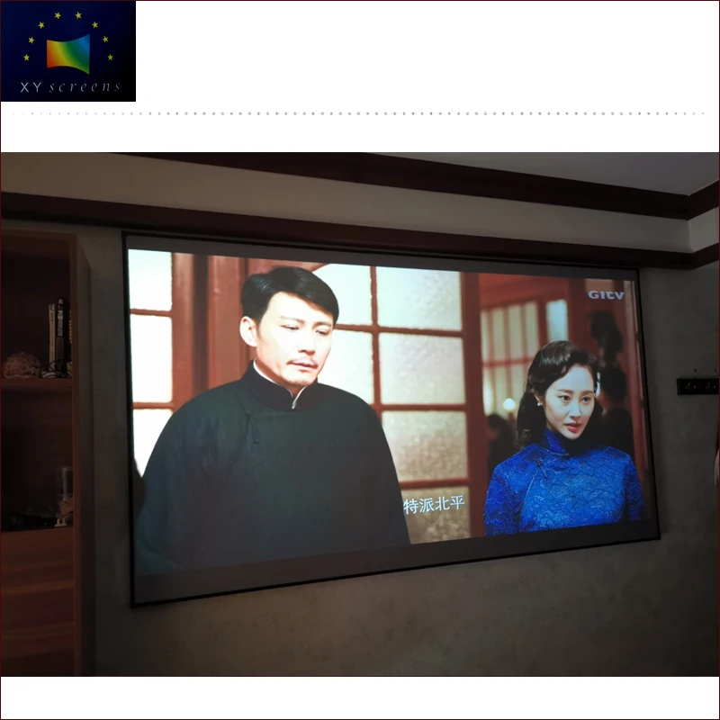 

4K PVC soft grey movie formats home theater screen ZHK100B-GF1