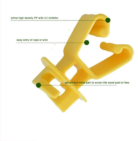 

Electric Fence U-post Extended Insulator Different Colors Available, Black;yellow