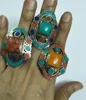 Wholesale New Vintage Boho Bohemian Turquoise Finger Tribal Rings For Girls