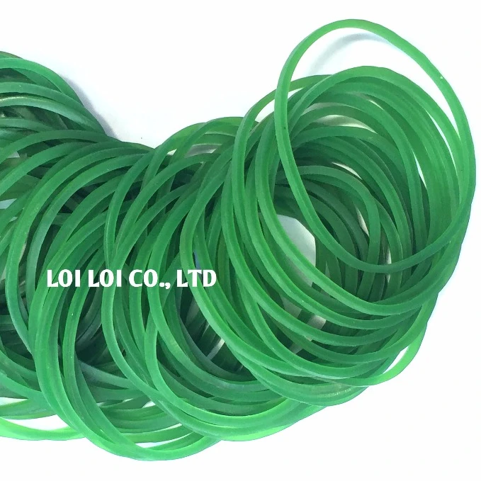 green rubber bands