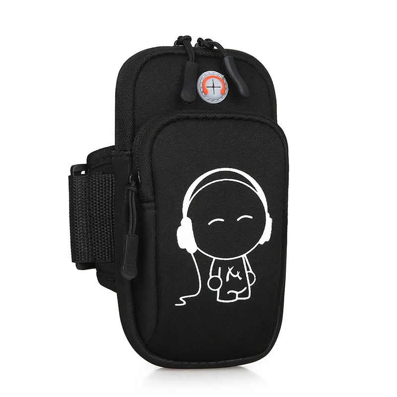 

Reflective Nylon Cartoon Pattern Arm Bag Lightweight Sports Running ladies Mobile Phone Bag Case, Customizable